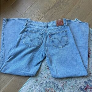 Vintage Levi’s denim wide leg super low